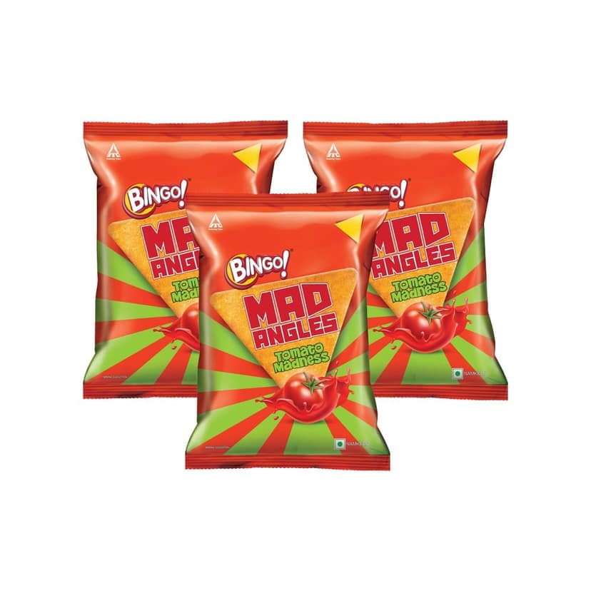 Bingo Mad Angles Tomato Madness Crisps - Pack of 3 view 2