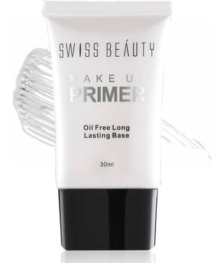 Swiss Beauty Primer Oil Free Long Lasting Face Primer (White), 30ml
