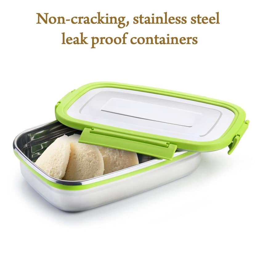 Stainless Steel Lunch Pack – Leakproof & Compact | Ganesh view 3