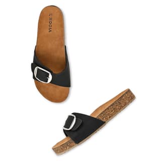 Black Women Casual Flat Sliders