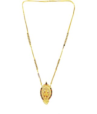 KRIMO GOLD PLATED ROYAL DESIGN MANGALSUTRA FOR WOMEN-100129