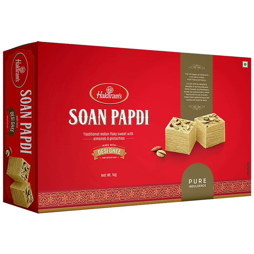 Haldiram's Sweets - Soan Papdi (Del), 1 Kg Pouch
