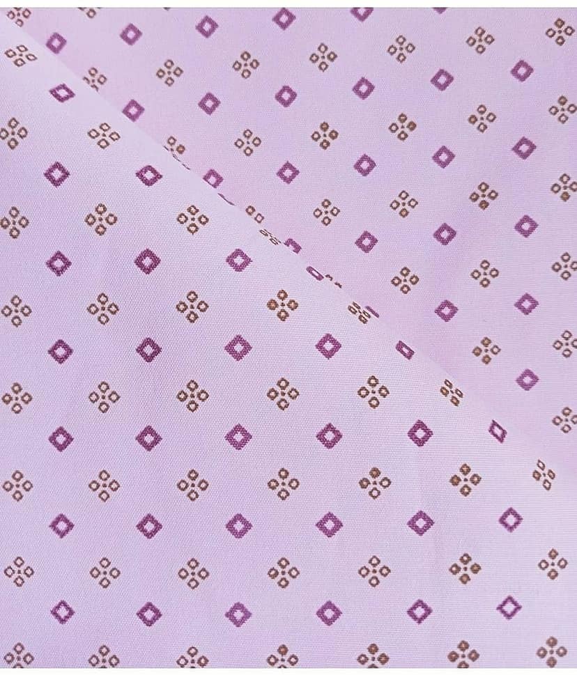 Makhanchor Pink 100 Percent Cotton Unstitched Shirt pc Single
