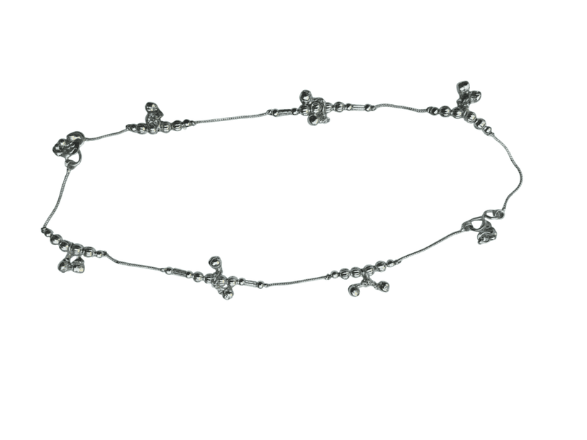 925 Sterling Silver Anklets with Bells for Women and Girls - Traditional Indian Payal Jewelry view 2