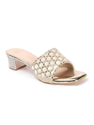 Carlton London Women Stylish Fashion Embellished Ethnic Sandals for Outdoor