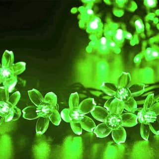 GLOWSERIE Flower LED String Lights – Green Decorative Lights for Indoor & Outdoor Use