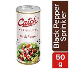 Catch Black Pepper Sprinkler - Adds Flavour & Aroma, 50 G Can