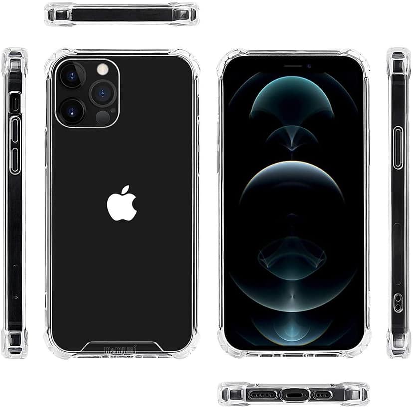 Memumi Crystal Series Thin Fit Hard Back Cover for Apple iPhone 12 Pro Max - Trans White (6.7") view 3