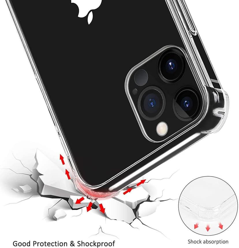 Memumi Crystal Series Thin Fit Hard Back Cover for Apple iPhone 12 Pro Max - Trans White (6.7") view 5