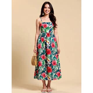 Elara Rayon Flowy Elegant Maxi Dress For Women