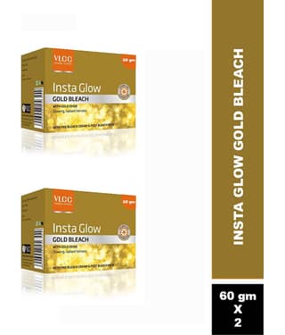 Vlcc Instaglowgold Bleach , 60G(Pack Of 2)