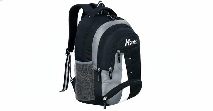 H QUIK 35L Polyester Waterproof Backpack for Men Women | School, Office & Travel Bag view 3
