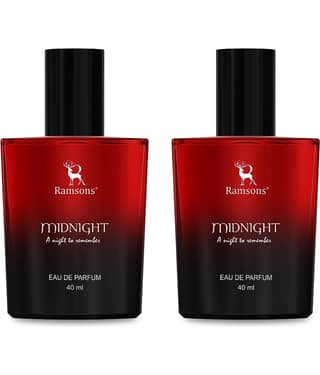 Ramsons - MIDNIGHT Eau De Parfum Green Mild -Fragrance For Men 40ml each ( Pack of 2 )