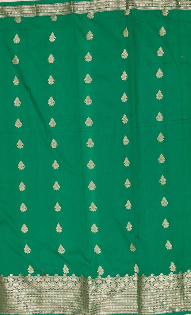 Sparrow Textiles New Red Kanjivaram art silk banarasi style sari zari woven rich pallu with running blouse view 4