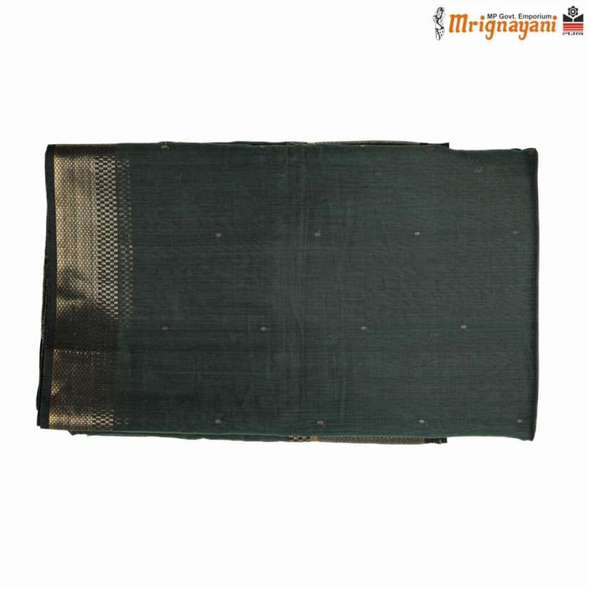 HANDLOOM MAHESHWARI SILK SAREE WITH BLOUSE (SKU - 3S0105180522, SAREE- 1258) view 5