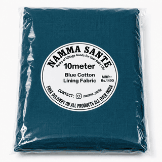 Blue Cotton Lining Fabric (Chhota Panna), Blue Cotton Lining Fibre (Chhota Panna), Blue Lining Cloth (Chhota Panna), Soft Blue Cotton Lining (Chhota Panna), Blue Garment Lining Fabric (Chhota Panna)