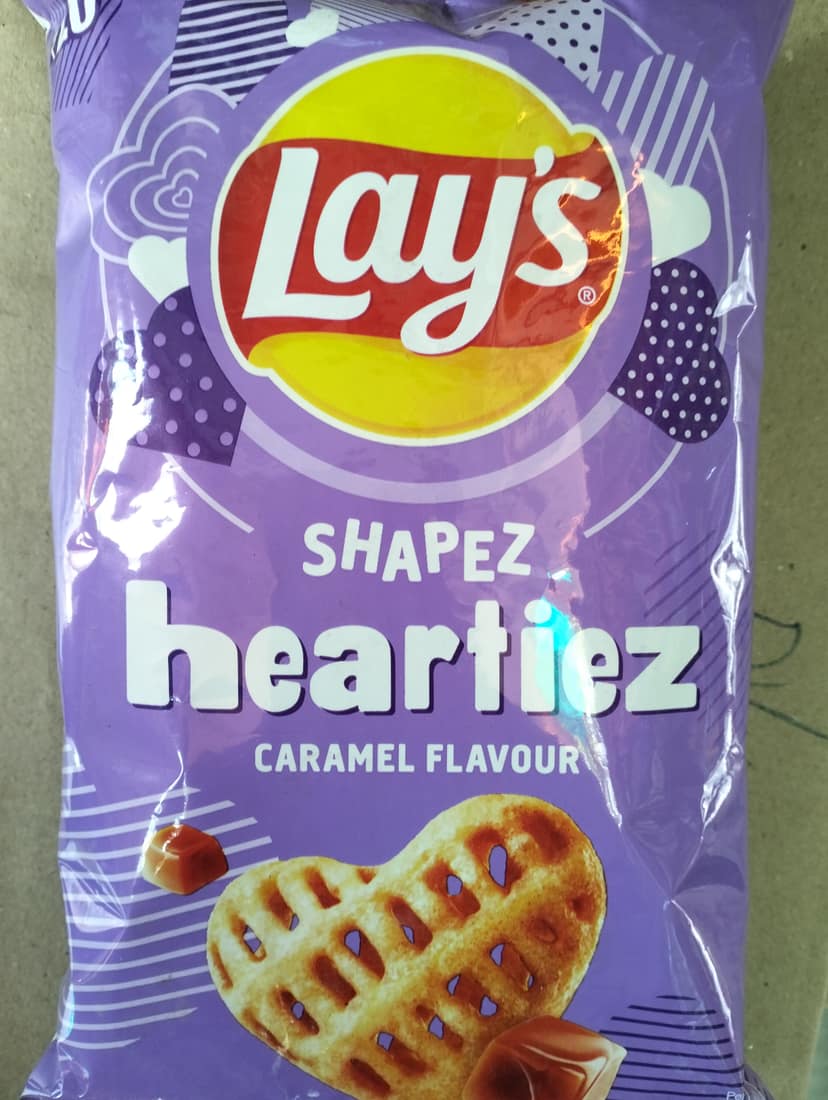 Lay's Shapez Heartiez caramel flavour