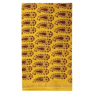 HANDLOOM CHANDERI 03 PCS BAGH PRINTED SUIT (SKU - 1RBS02260221 Suit 115)