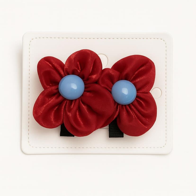 Satin Flower Hair Clip