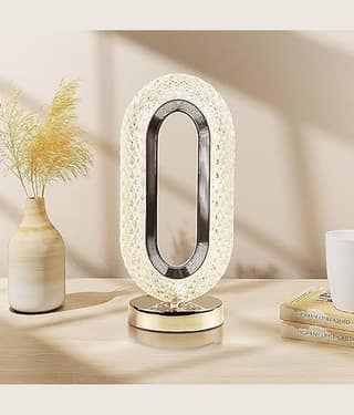 Savvy Bucket Gold Bedside Table Lamp ( Pack of 1 )