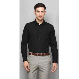 Baleshwar Black Cotton Blend formal shirt view 2