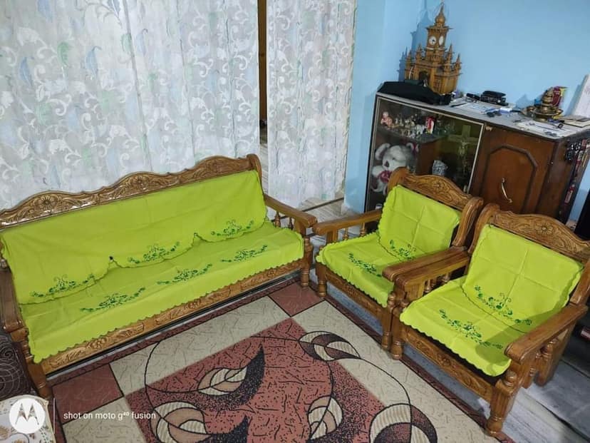 COTTON EMBROIDERY SOFFA COVER view 2
