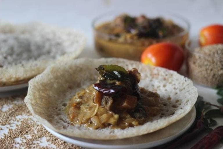 3 Appam With Mutton Stew And Soft Drinks