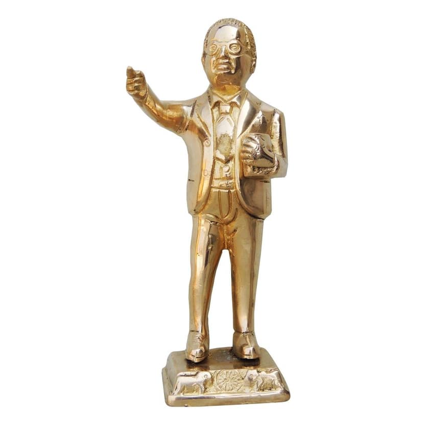 Brass Showpiece Ambedker Ji Statue - Ideal Gift for Inspiration Lovers, Height : 7 Inch (BSMAS327 A) view 2