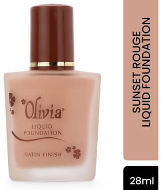 OLIVIA Natural Liquid For All Skin Types Skin Medium Foundation Pack of 1
