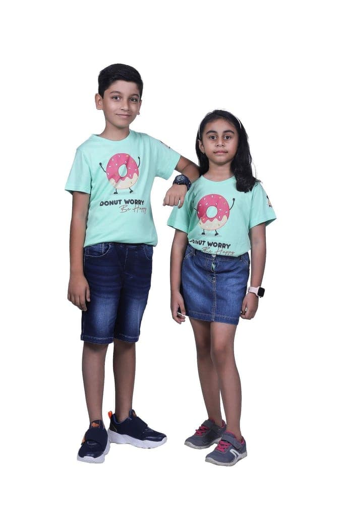 KUCHU Unisex Tshirt | Made of Super Combed Cotton-Modal Natural Fiber Better Than 100% Cotton| Soft & Breathable Fabric| Unique Digitally Printed Design |Vibrant Colour | Donut_Worry view 4