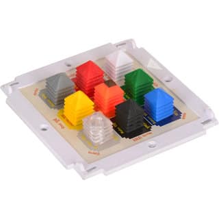KESAR ZEMS Multicolor Navgrah Shree Yantra Tower Pyramid Plate-Yantra Progress Yantra For Healing, Energy Balancing (1
