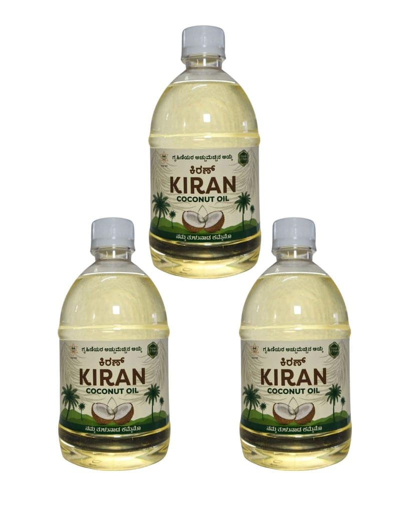 Kiran Coconut Oil Bottle 500ML view 2