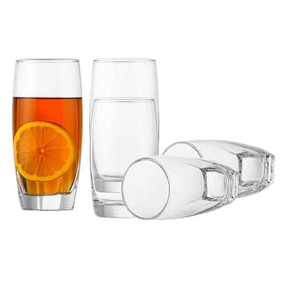 365ML Highball Glass, Glass for Dining Table Juice Heavy Base Tall Bar Drinking Glasses, Juice, Beer, Wine,Cocktails Cold Drink (365ML)