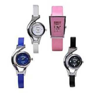 4 combo pack glory watches analog for women