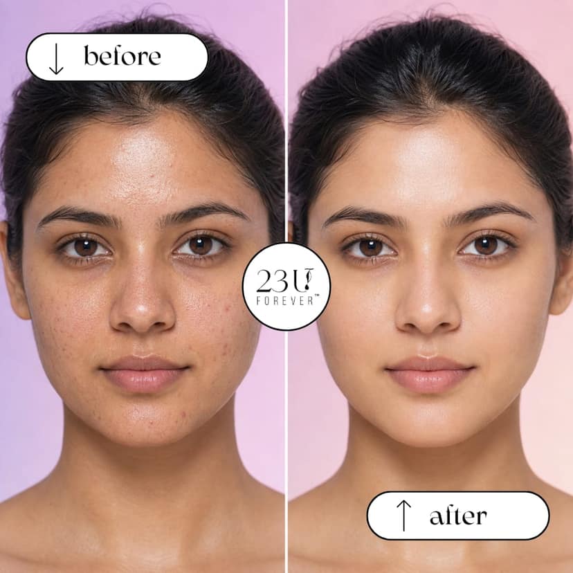 23U FOREVER Niacinamide Face Serum | Oil Control & Pore Minimizing | Smooth & Refined Skin Texture | With Turmeric, Ginseng & Five Flower Extract | Lightweight, Non-Greasy & Fast Absorbing | For Sensitive & All Skin Types | 30 ml view 4