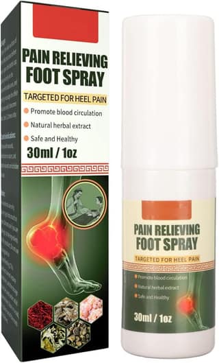 ELHAE Herbal Foot Pain Reliving Comfort Spray | Cooling Heel & Arch Relief Mist with Eucalyptus & Mint | Non?Greasy Daily Foot Care | 30?ml