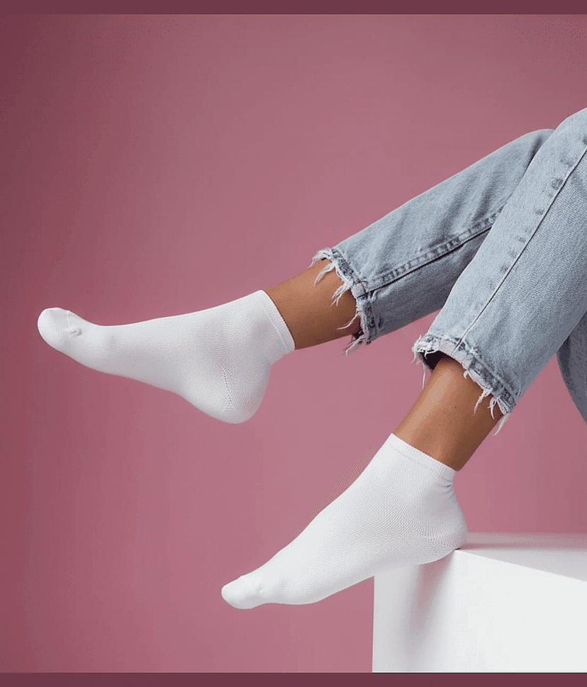 Bolax Pack of 10 Men's Cotton Blend Ankle Length Socks ( White ) view 2