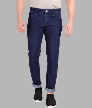 RAGZO Slim Fit Basic Men's Jeans - Dark Blue ( Pack of 1 )