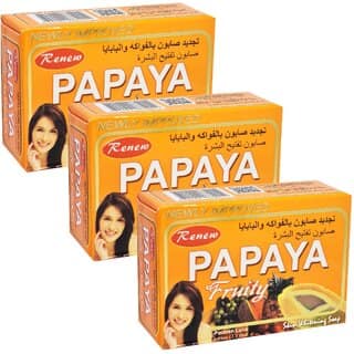 Renew Papaya Fruity Face & Body Soap - Pack Of 3 (135g)