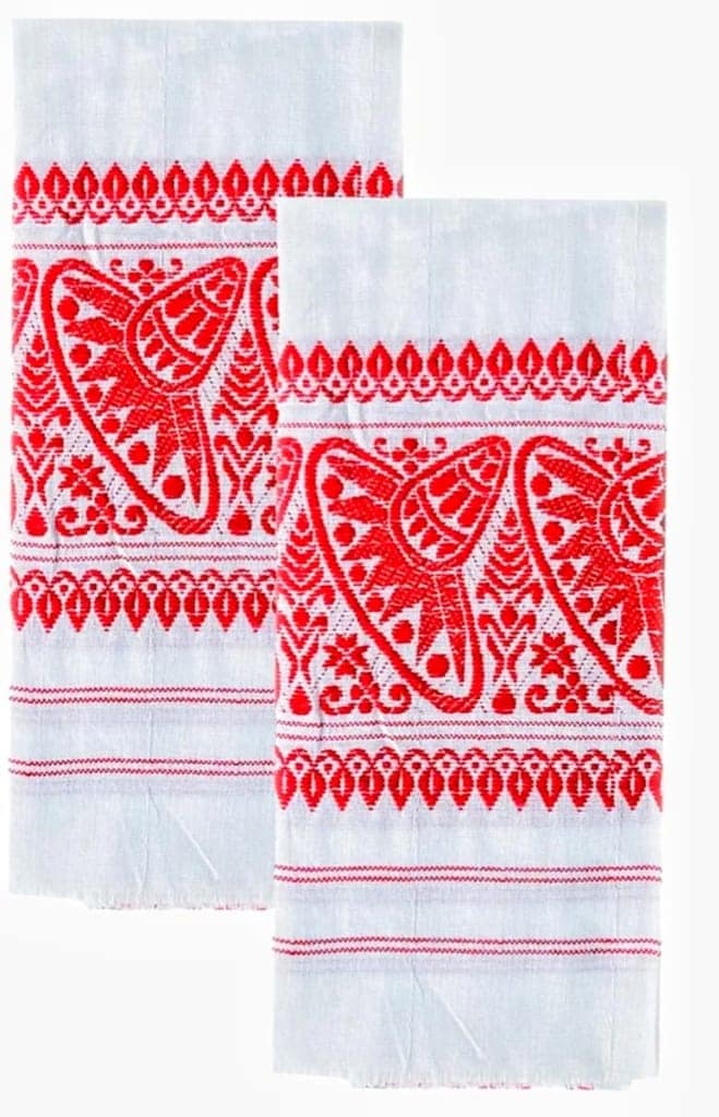 Assamese Japi Design Traditional Gamusa view 3