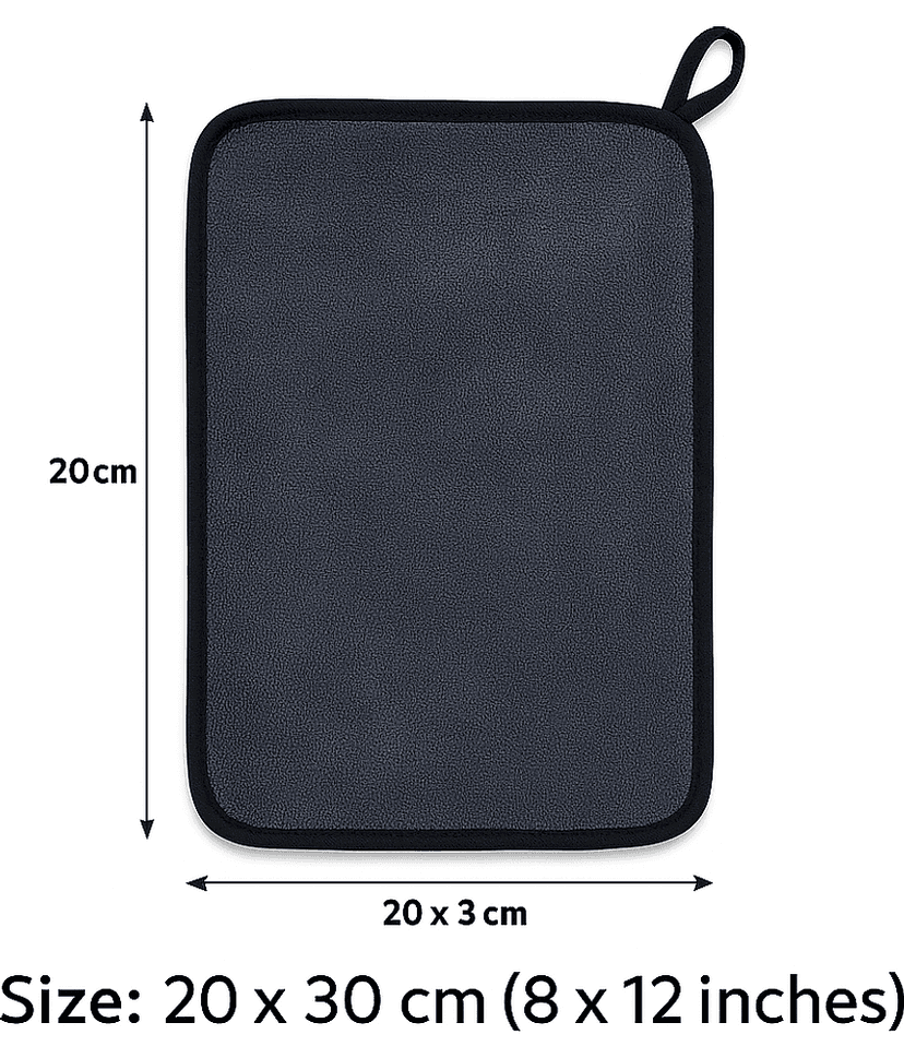 Super Absorbent Microfiber Cleaning Cloth for Multipurpose Use Including Kitchen Countertops Utensils Glass and Car Interiors 20 x 30 cm view 2