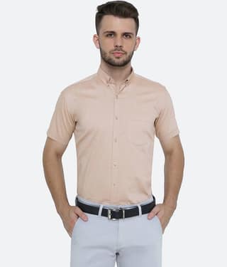 Kuons Avenue - Orange 100% Cotton Regular Fit Men's Casual Shirt ( Pack of 1 )
