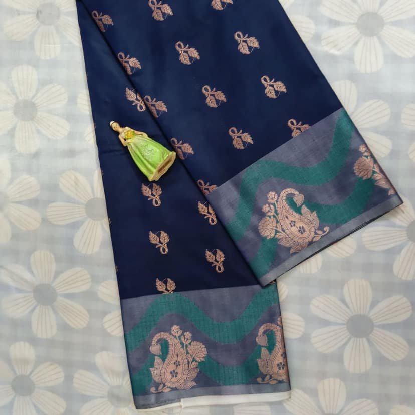 Tussar Silk Saree with Blouse view 2