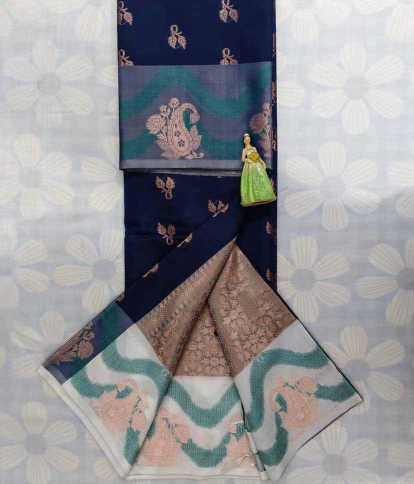Tussar Silk Saree with Blouse view 4