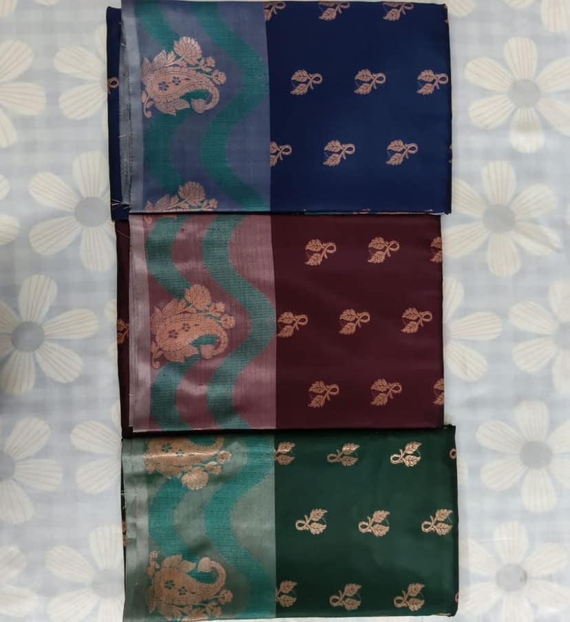 Tussar Silk Saree with Blouse view 5