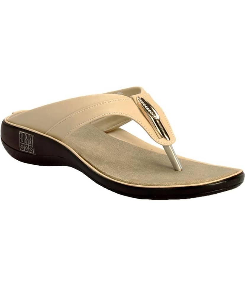 KHADIM Beige Flats