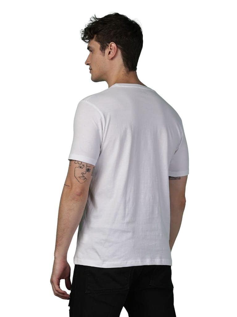 Cotton White Kind Human T-Shirt view 6