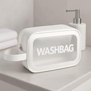 Small Zippered Cosmetic Pouch, Toiletry Bag for Cosmetics (1 Pc)