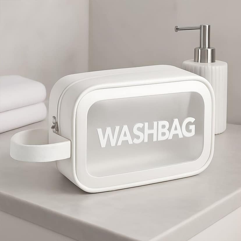 Small Zippered Cosmetic Pouch, Toiletry Bag for Cosmetics (1 Pc)