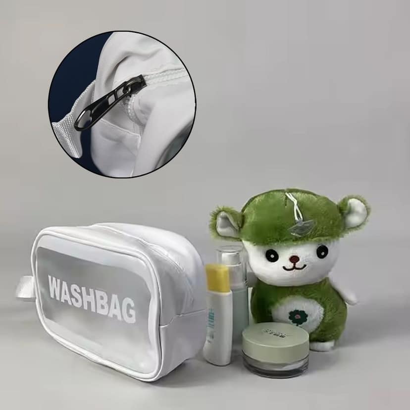 Small Zippered Cosmetic Pouch, Toiletry Bag for Cosmetics (1 Pc) view 5